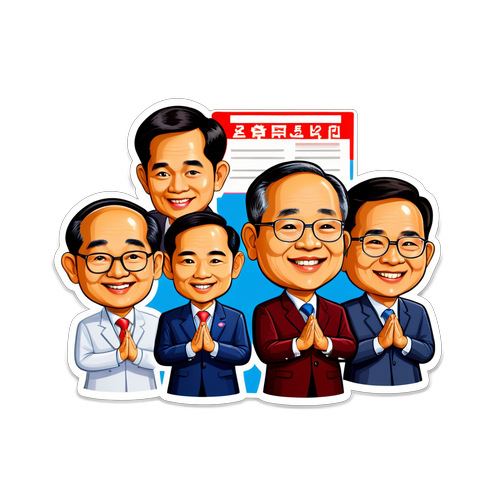 การเมืองไทยในแบบการ์ตูน! สติกเกอร์นักการเมืองสุดน่ารักที่ต้องมี!