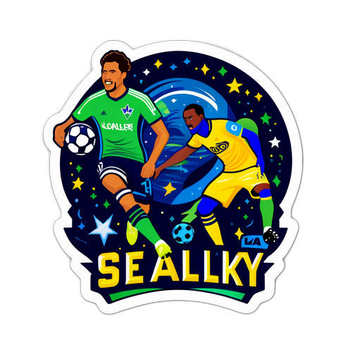 Galaxy Showdown: LA Galaxy vs. Seattle Sounders Sticker