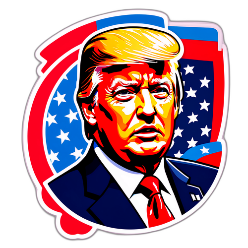 Bold sticker af Donald Trump