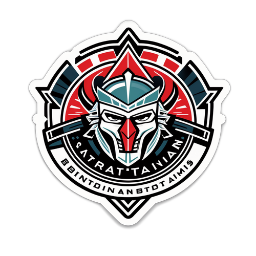 Sparta Rotterdam Modern Grafik Sticker