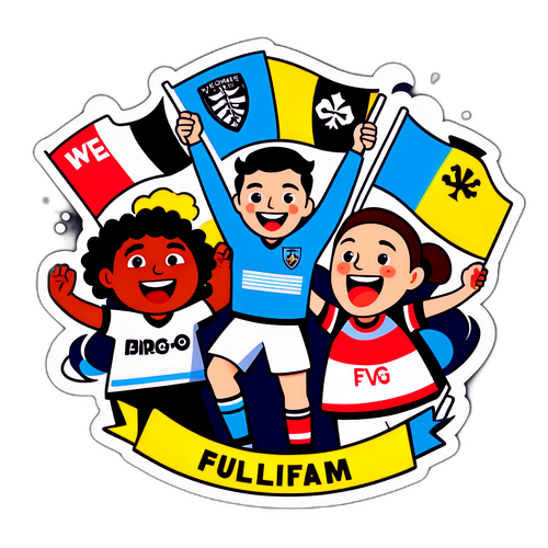 Ilustrație jucăușă a fanilor Wycombe și Fulham