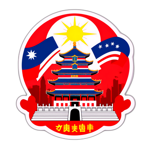 中国法治的标志性建筑，辉煌的国旗伴随