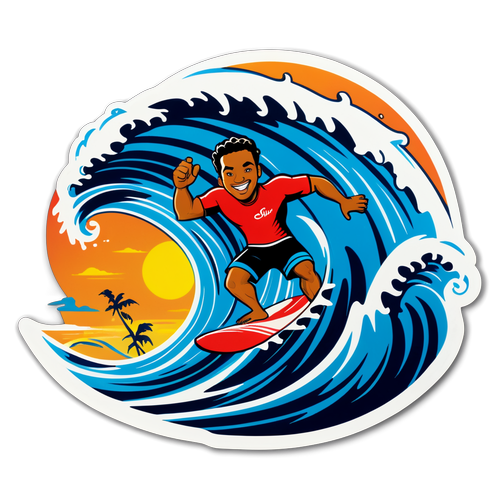 Surf's Up! Kilalanin ang Higanteng Surfing Sticker ni Philmar Alipayo na Kakahibang sa Araw!