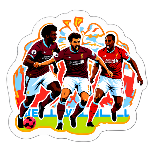 利物浦與阿斯頓維拉比賽主題貼紙