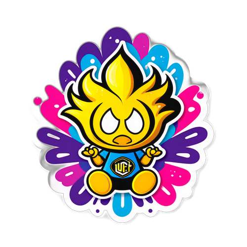 Дизайн стікера UCF 323 у стилі фан-арту