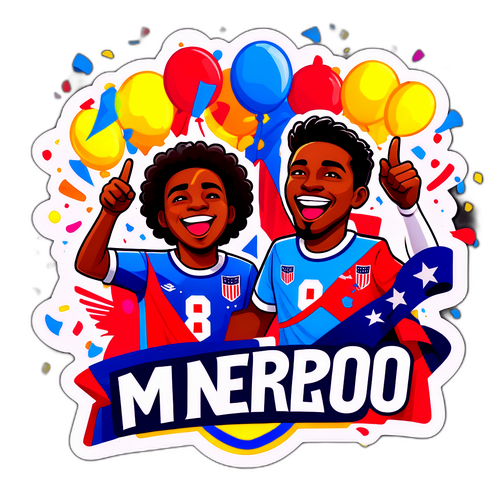 Stiker Fans America Mineiro Merayakan Di Stadion