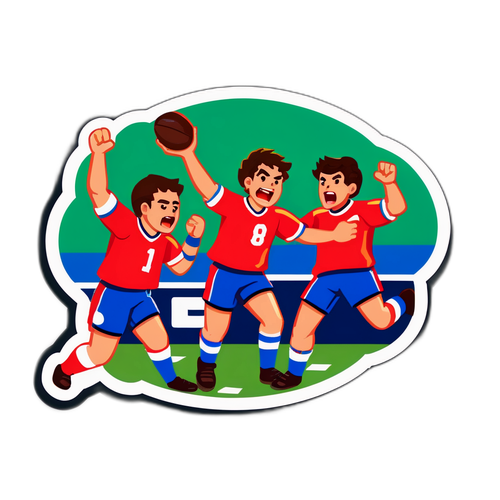 Escena de emoción en el último minuto