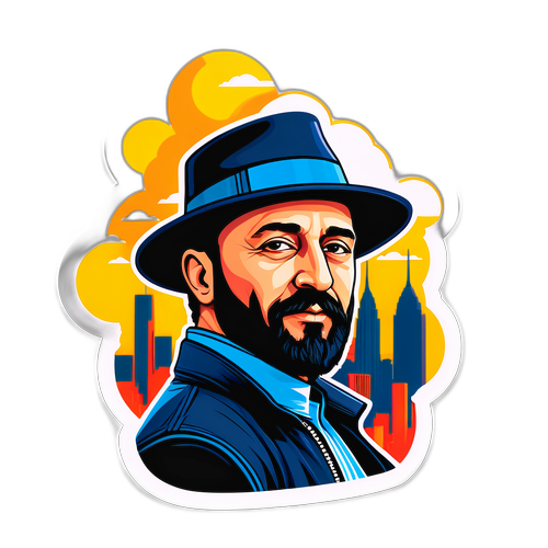 Halit Yukay mit stilisierter Skyline
