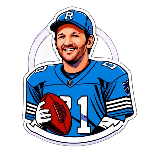 Vintage Sports Illustration of Tony Romo
