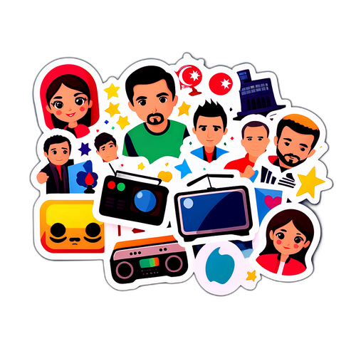 Türk Dizileri Temalı Sticker Tasarımı