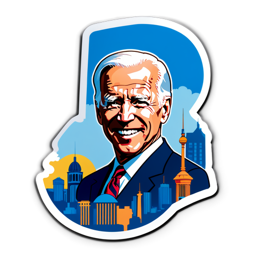 Feier der Präsenz: Biden und die Berliner Skyline