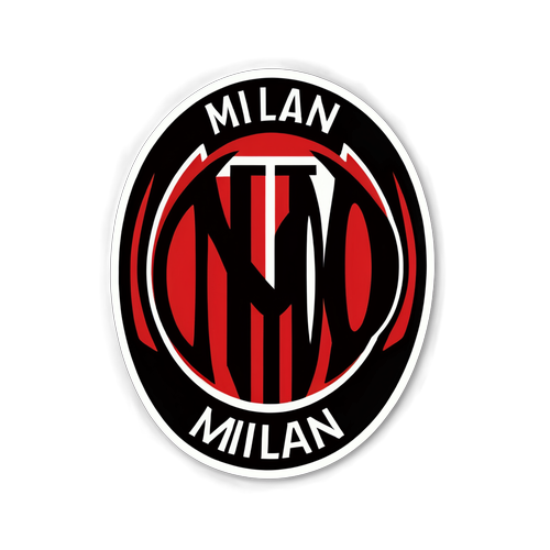 Autocollant thématique AC Milan