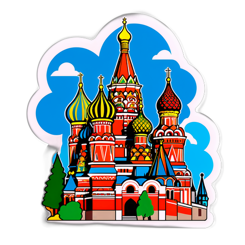Stiker Landmark Rusia