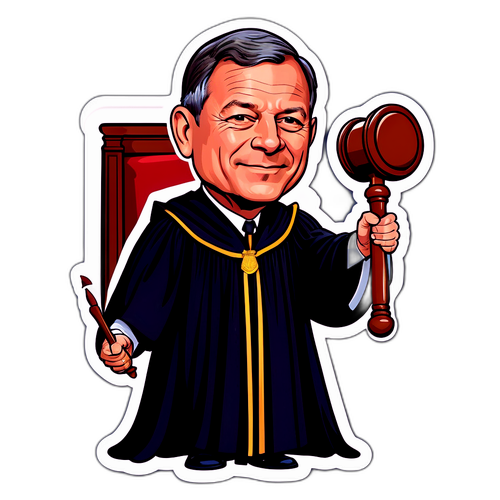 Caricature of Chief Justice Roberts