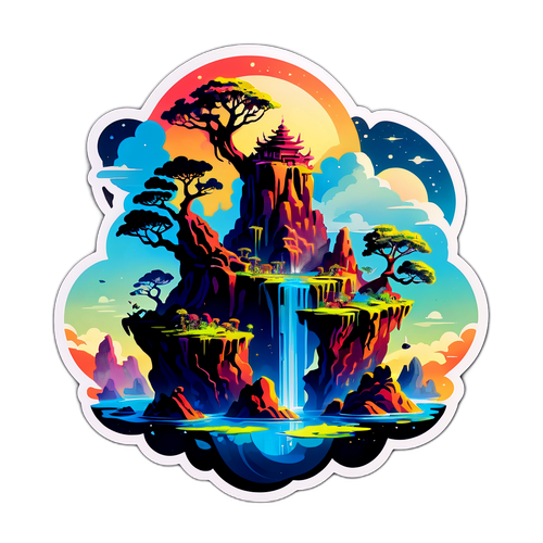 Ονειρεμένο αυτοκόλλητο Avatar 3 με τα αιωρούμενα νησιά της Πανδόρας