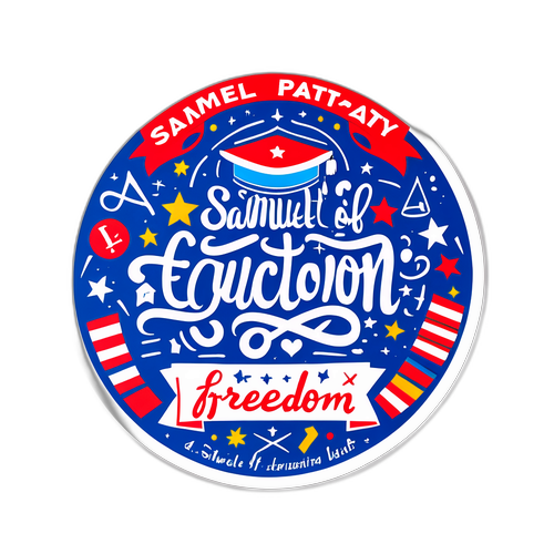 Autocollant en hommage à Samuel Paty