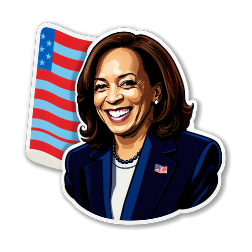 Stiker Ceria Kamala Harris: Suara Perempuan dan Kebanggaan Amerika!