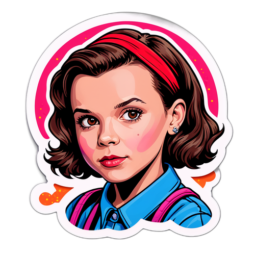 Umělecká nálepka Millie Bobby Brown