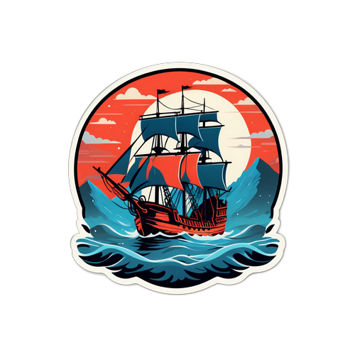 Mysterieus Schip in Mistige Setting