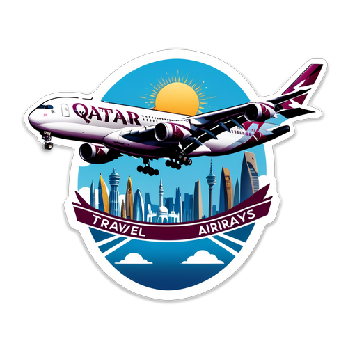 Sticker ya Qatar Airways