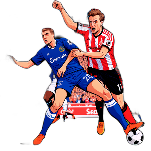 Duel mezi týmy Sunderland a Everton