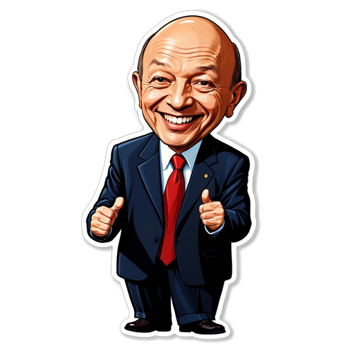 Râsul Politicii: Traian Băsescu în Caricaturi Amuzante - Zâmbete și Leadership!