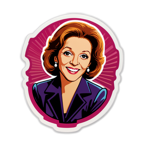 An Elegant Sticker Celebrating Linda Lavin