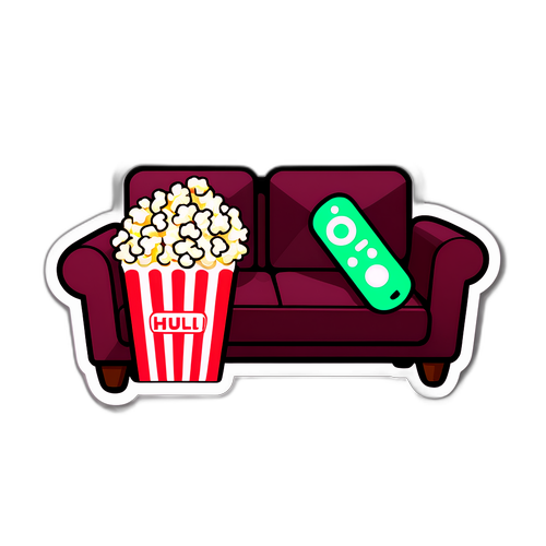Adesivo Quirky di un Divano per Streaming
