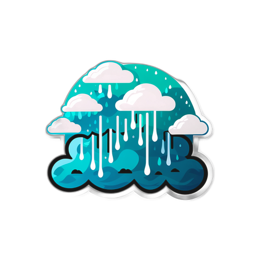 降雨量比較貼紙