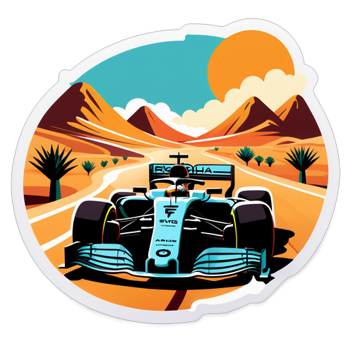 Stiker Bertemakan Perlumbaan Grand Prix Abu Dhabi