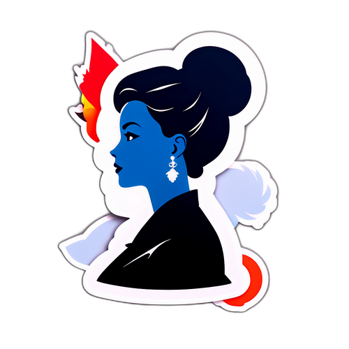 Stylizovaný silueta Jiřiny Bohdalové