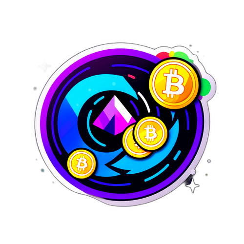Adesivo Temático de Criptomoeda