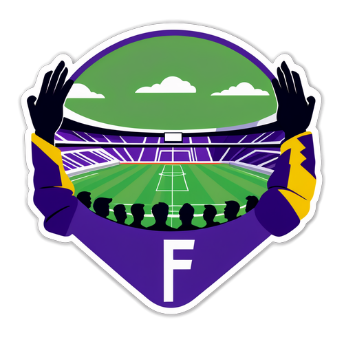 Minimalistische weergave van het Fiorentina-stadion