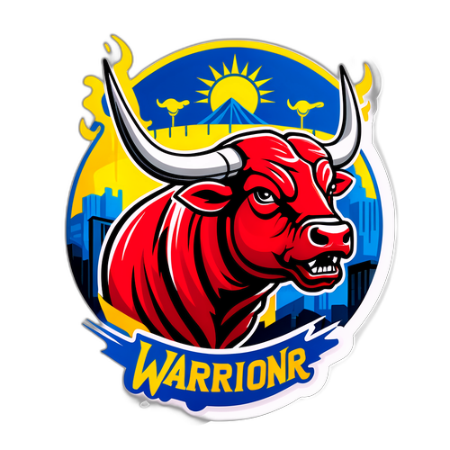 Sticker ng Bulls vs Warriors