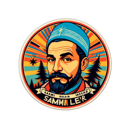 ס sticker ודבירות מהמאה ה-20 של סממי לר