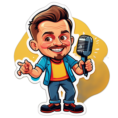 Karikatura Piotra Gąsowskiego