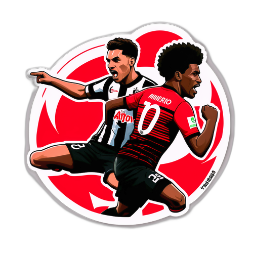 Dynamic Flamengo vs. Atlético Mineiro Match Sticker