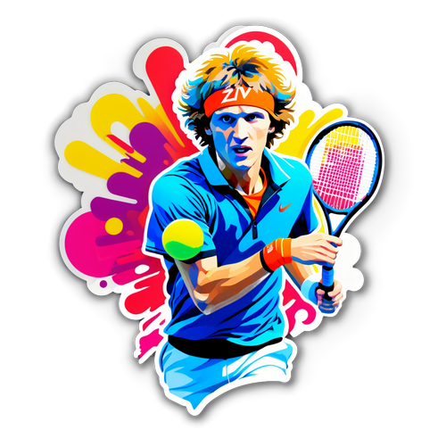 Unvergleichlicher Tennis-Style: Zverevs Sticker bringt das Spiel zu dir!