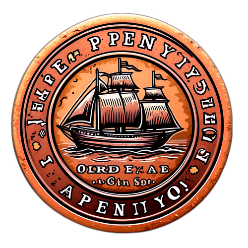 Gammel Penny med Skat Tema