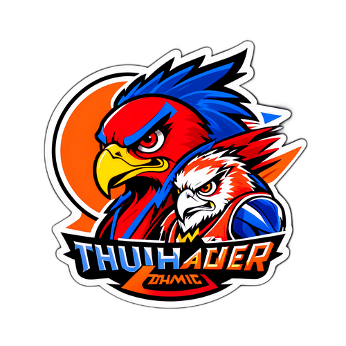 Sticker ng Labanan ng Hawks at Thunder