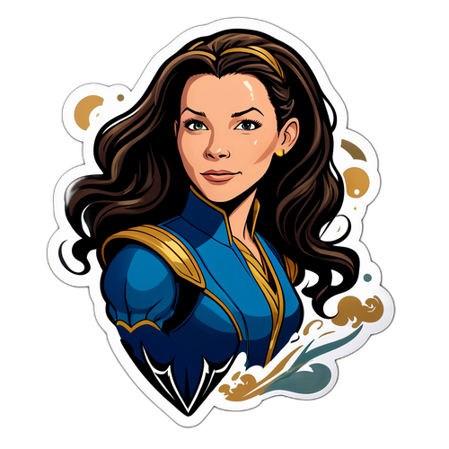 Samolepka Evangeline Lilly z Fantasy Světa