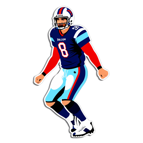 Minimalist fotbollssticker med Marcus Danielson