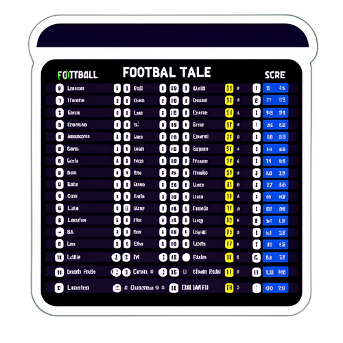 ตารางคะแนนฟุตบอล