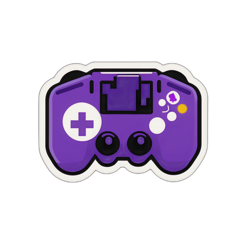 Σχεδίαση Αυτοκόλλητου με Λογότυπο Twitch και Στοιχεία Gaming