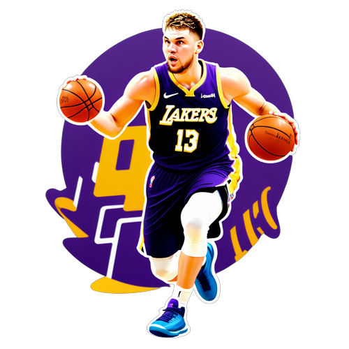 Luka Doncic na may Jersey ng Lakers