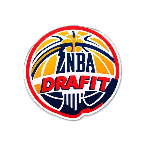 NBAドラフトの緊張の瞬間を描いたイラスト