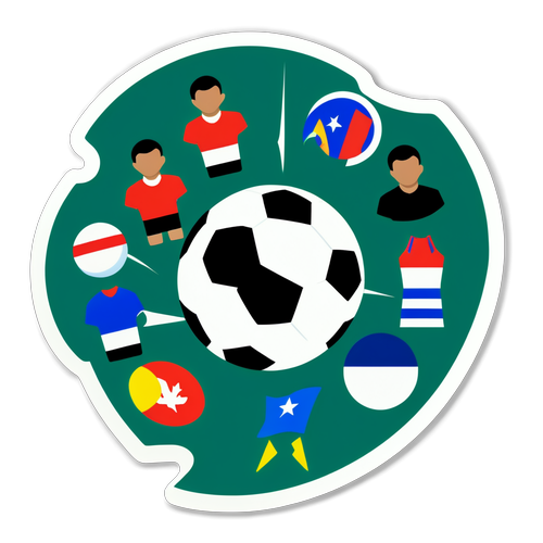 Sticker ya Mpira wa Miguu ya Kistratejia