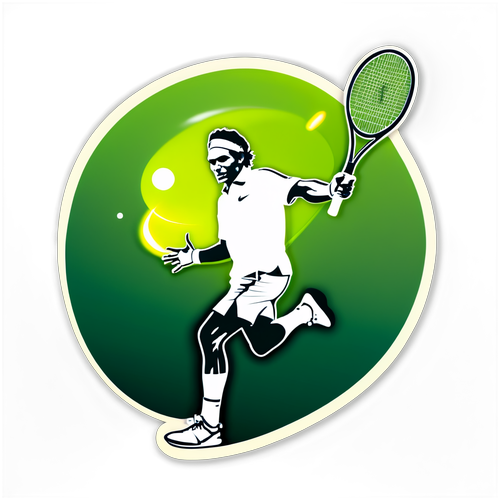 Dynamisk Tennisklubb med Glødeffekter