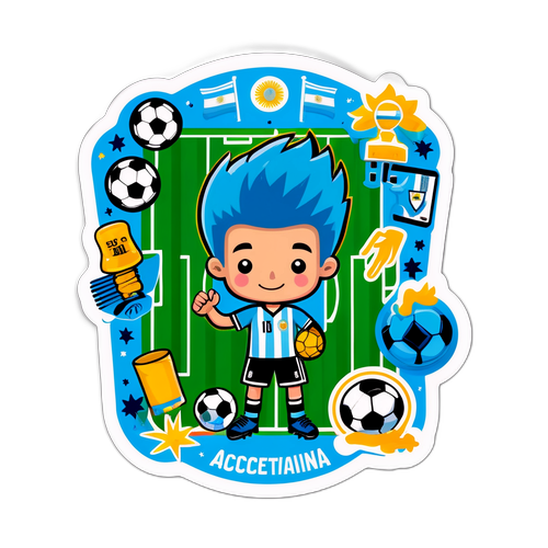 Stiker Padang Bola Sepak Argentina