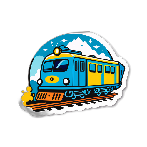 南武線のかわいい電車ステッカー